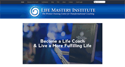 Desktop Screenshot of lifemasteryinstitute.com