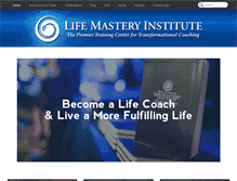Tablet Screenshot of lifemasteryinstitute.com
